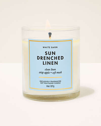 Sun Drenched Linen Single Wick Candle
