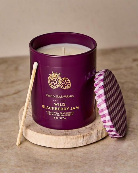 Wild Blackberry Jam Single Wick Candle