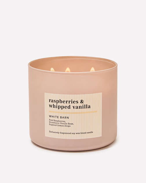 Raspberries & Whipped Vanilla 3-Wick Candle