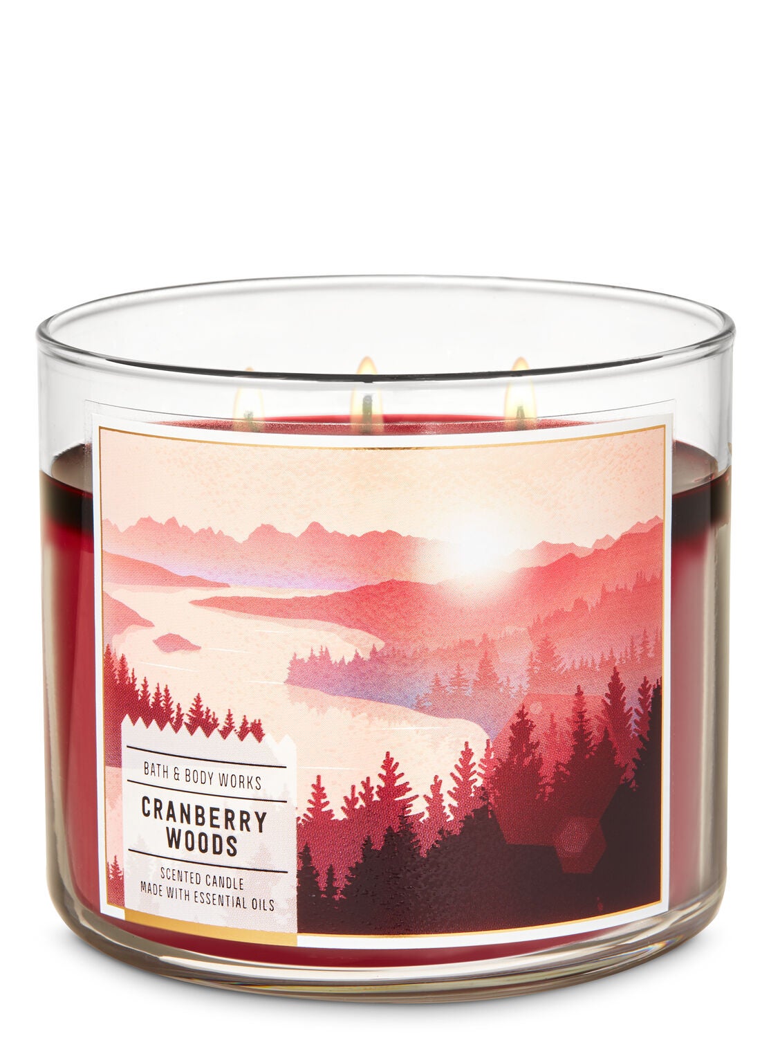 Cranberry Woods 3 Wick Candle Bath Body Works