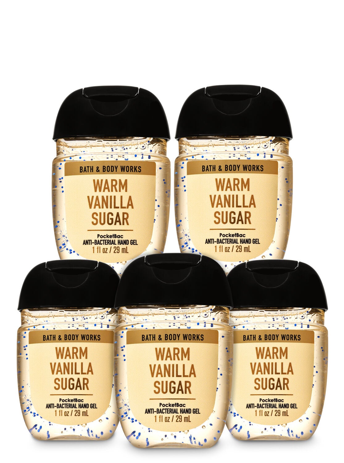 Warm Vanilla Sugar Pocketbac Hand Sanitizer 5-Pack - Bath And Body Works
