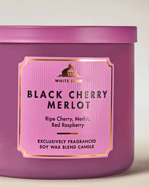 Black Cherry Merlot 3-Wick Candle