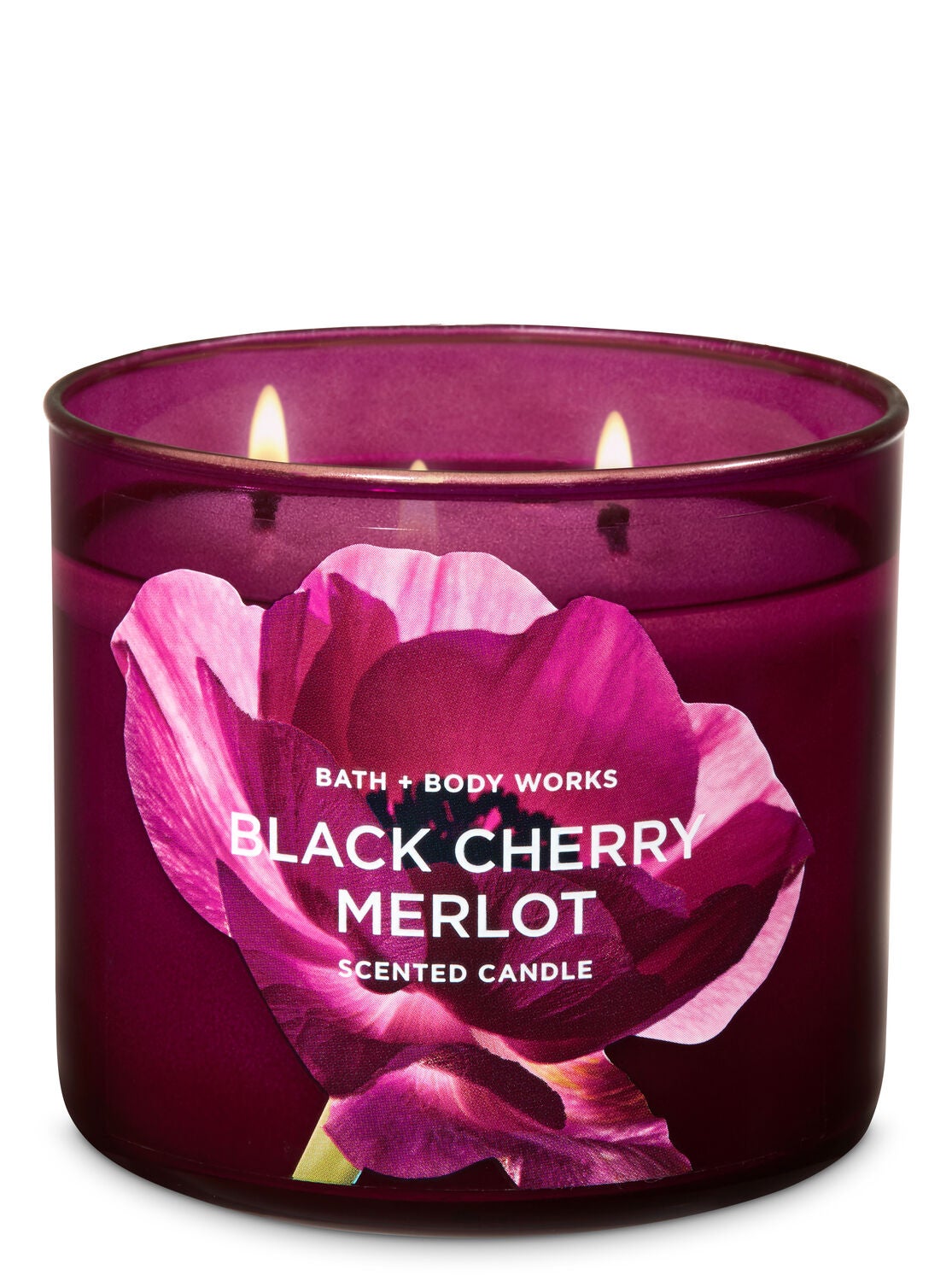 Black Cherry Merlot 3-Wick Candle - Bath And Body Works
