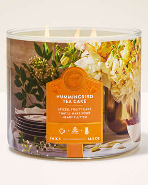 Hummingbird Tea Cake 3-Wick Candle