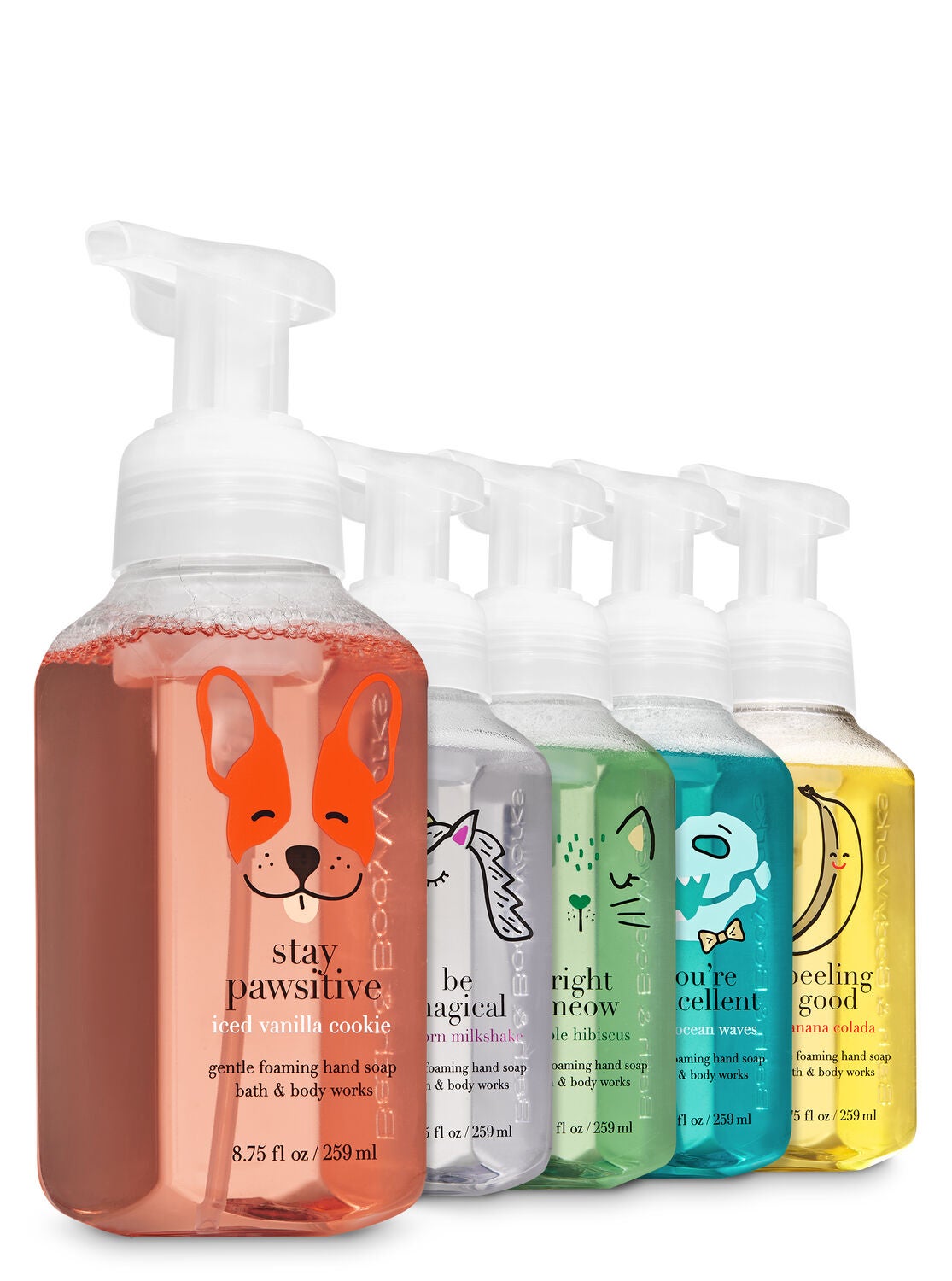 Foamy Friends Gentle Foaming Hand Soap 5 Pack Bath Body Works