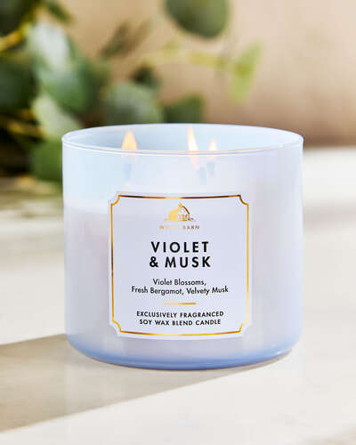 Violet & Musk 3-Wick Candle