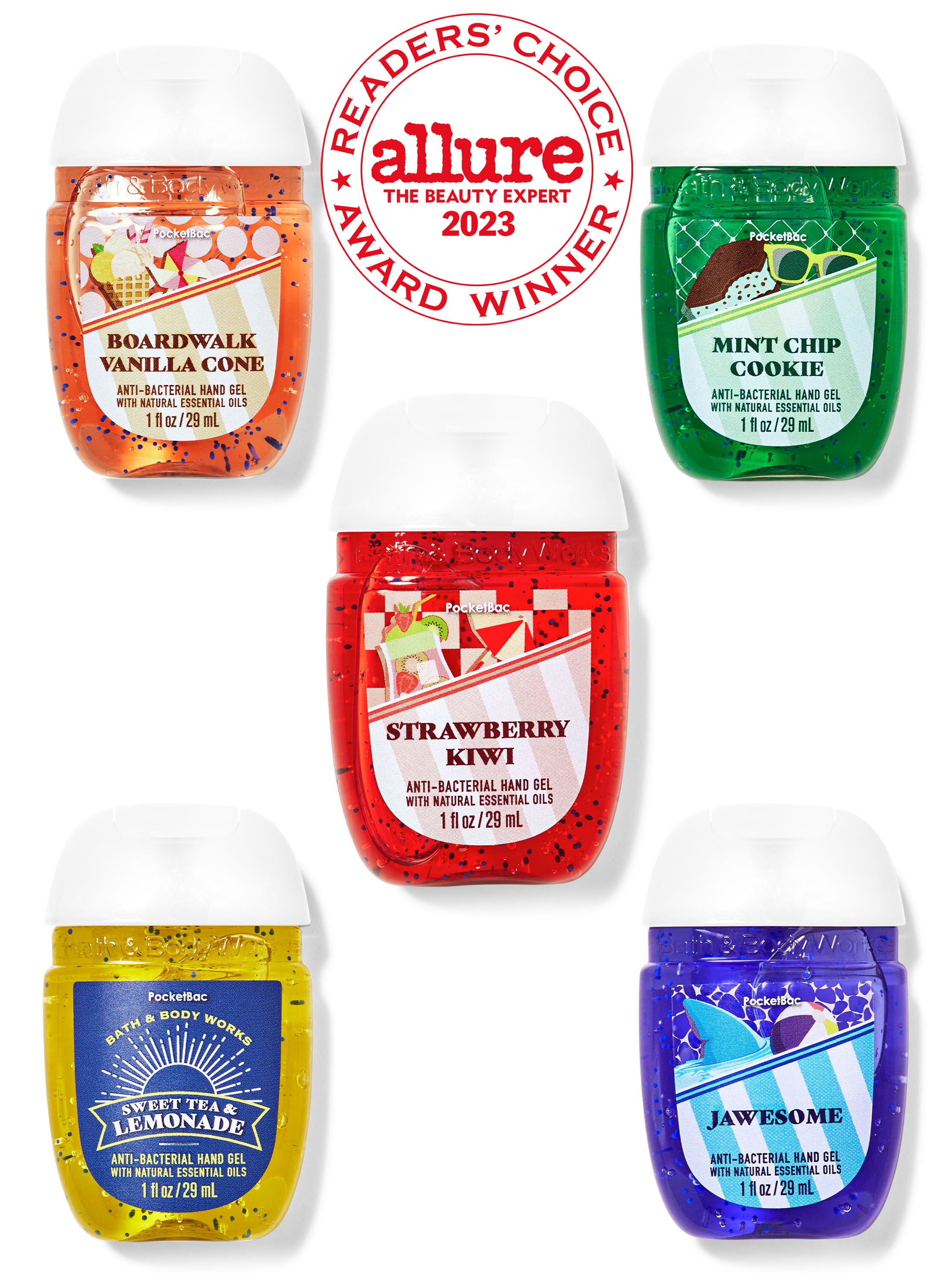 Hello Summer PocketBac Hand Sanitizers 5 Pack Bath Body Works