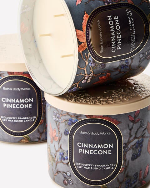 Cinnamon Pinecone 3-Wick Candle