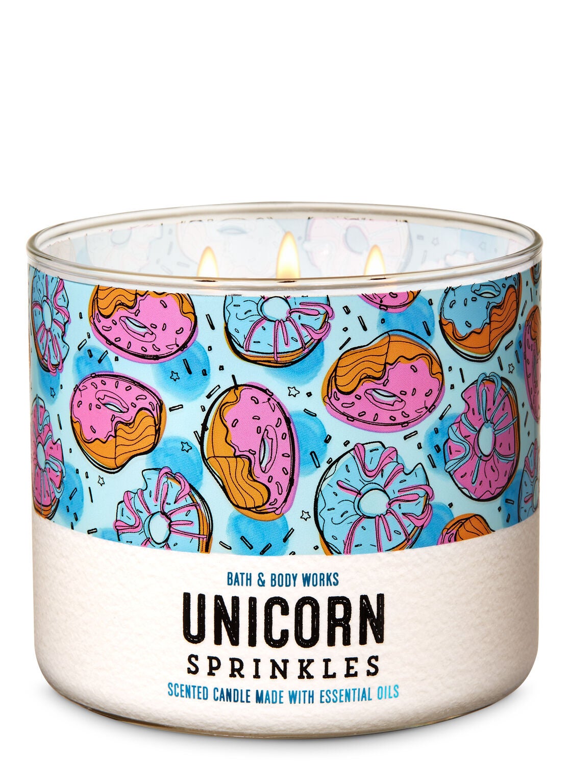 Unicorn Sprinkles 3 Wick Candle Bath Body Works
