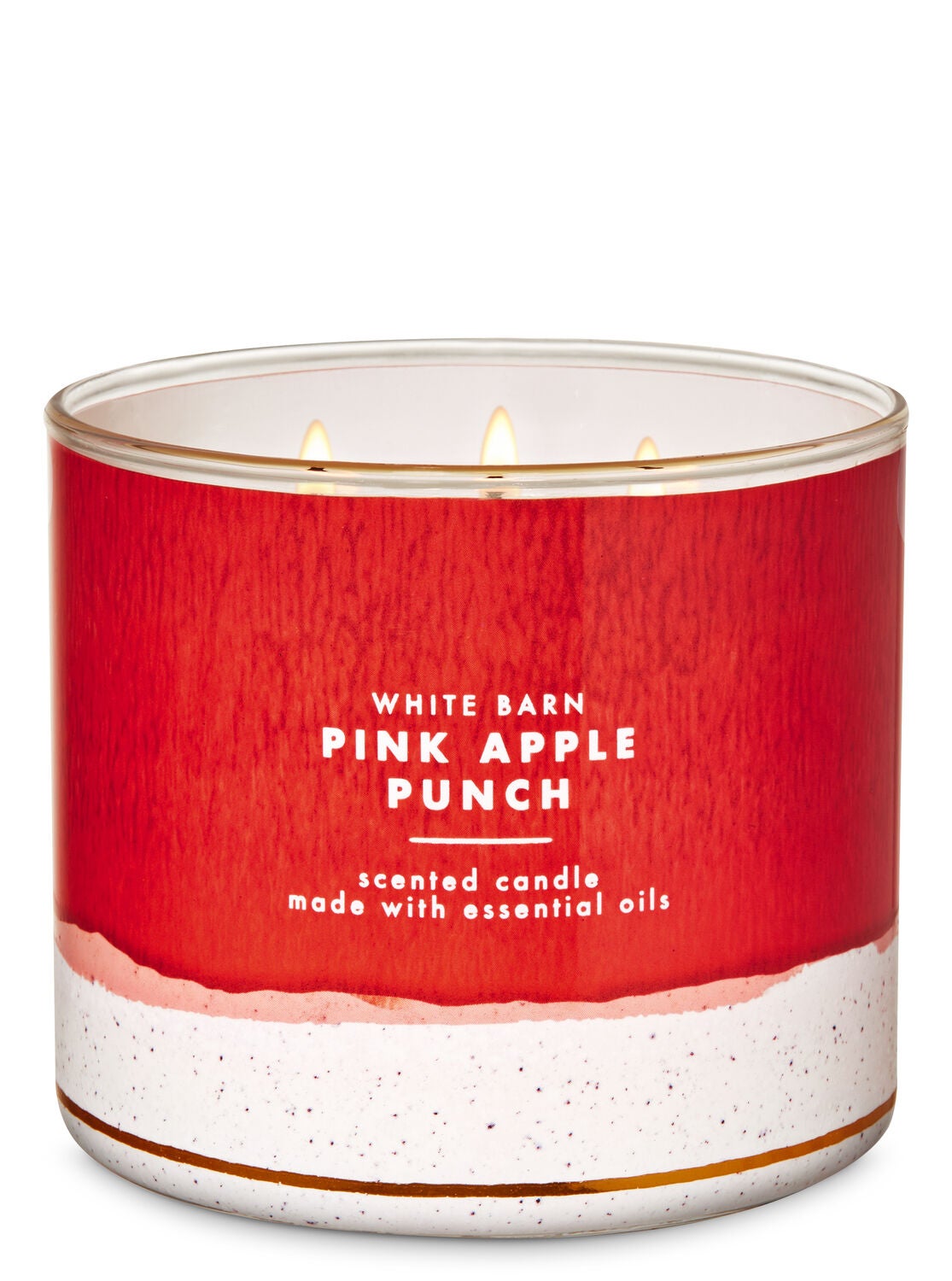 White Barn Pink Apple Punch 3-Wick Candle - Bath And Body Works