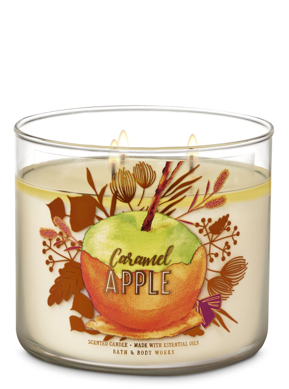 Caramel Apple 3-Wick Candle - Bath And Body Works