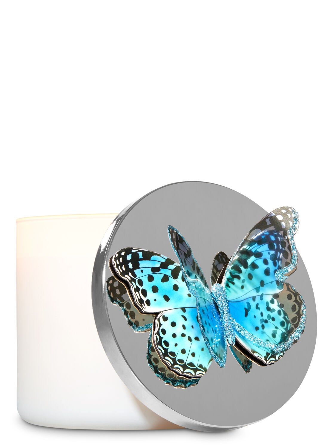 Blue Butterfly 3-Wick Candle Magnet - Bath And Body Works