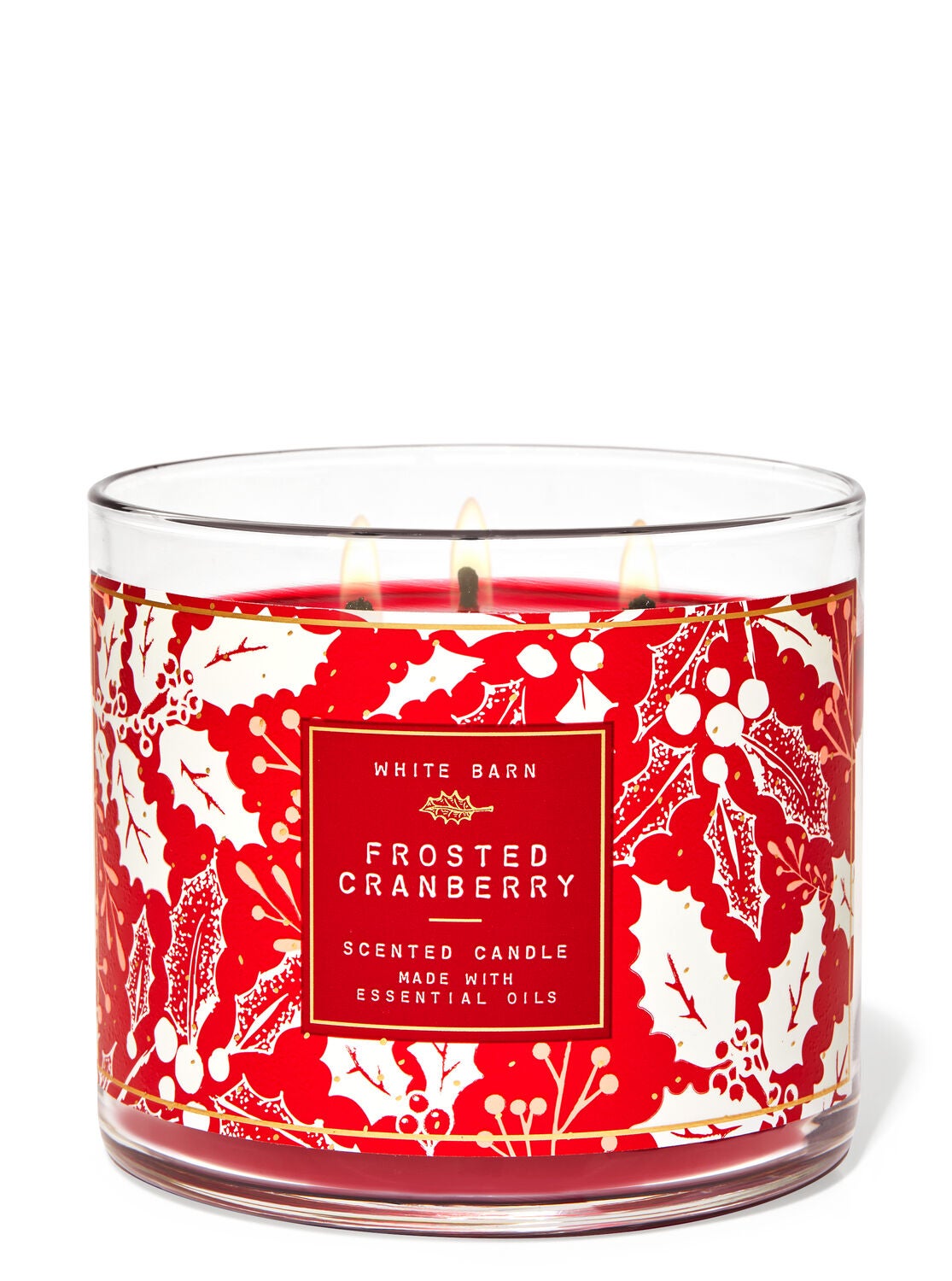 Frosted Cranberry 3 Wick Candle Bath Body Works