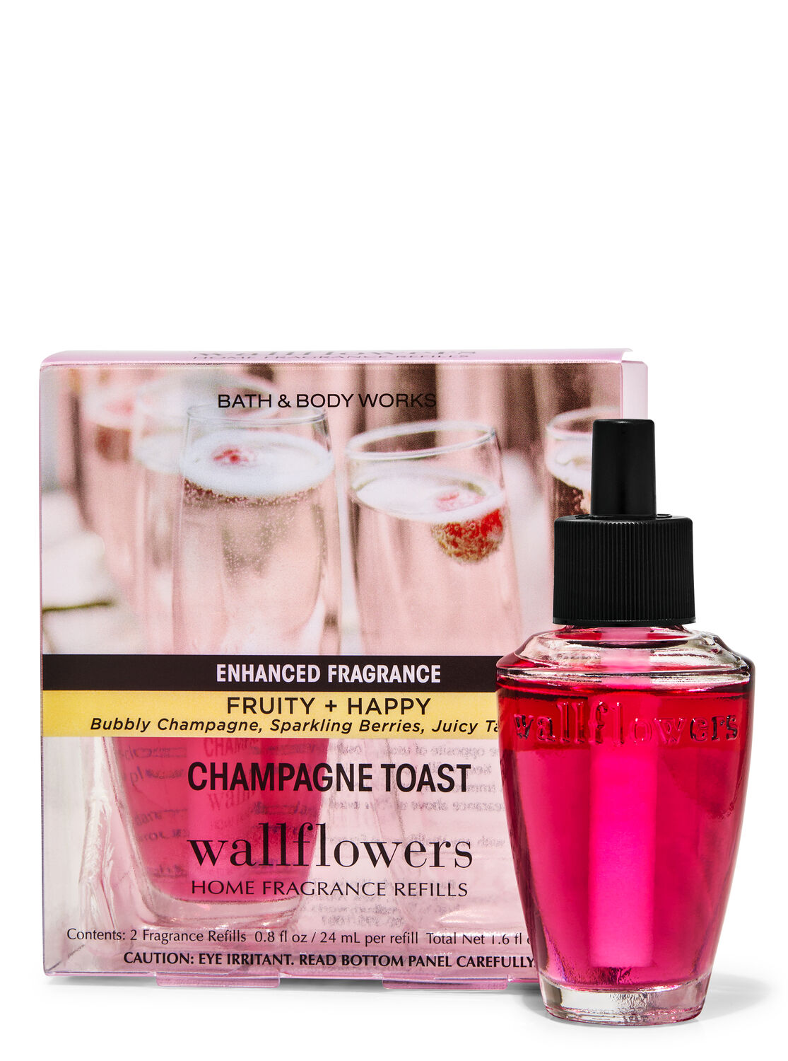 Bath & Body Works Mahogany Teakwood Wallflowers Home Fragrance Refills,  2-Pack (1.6 fl oz total) 
