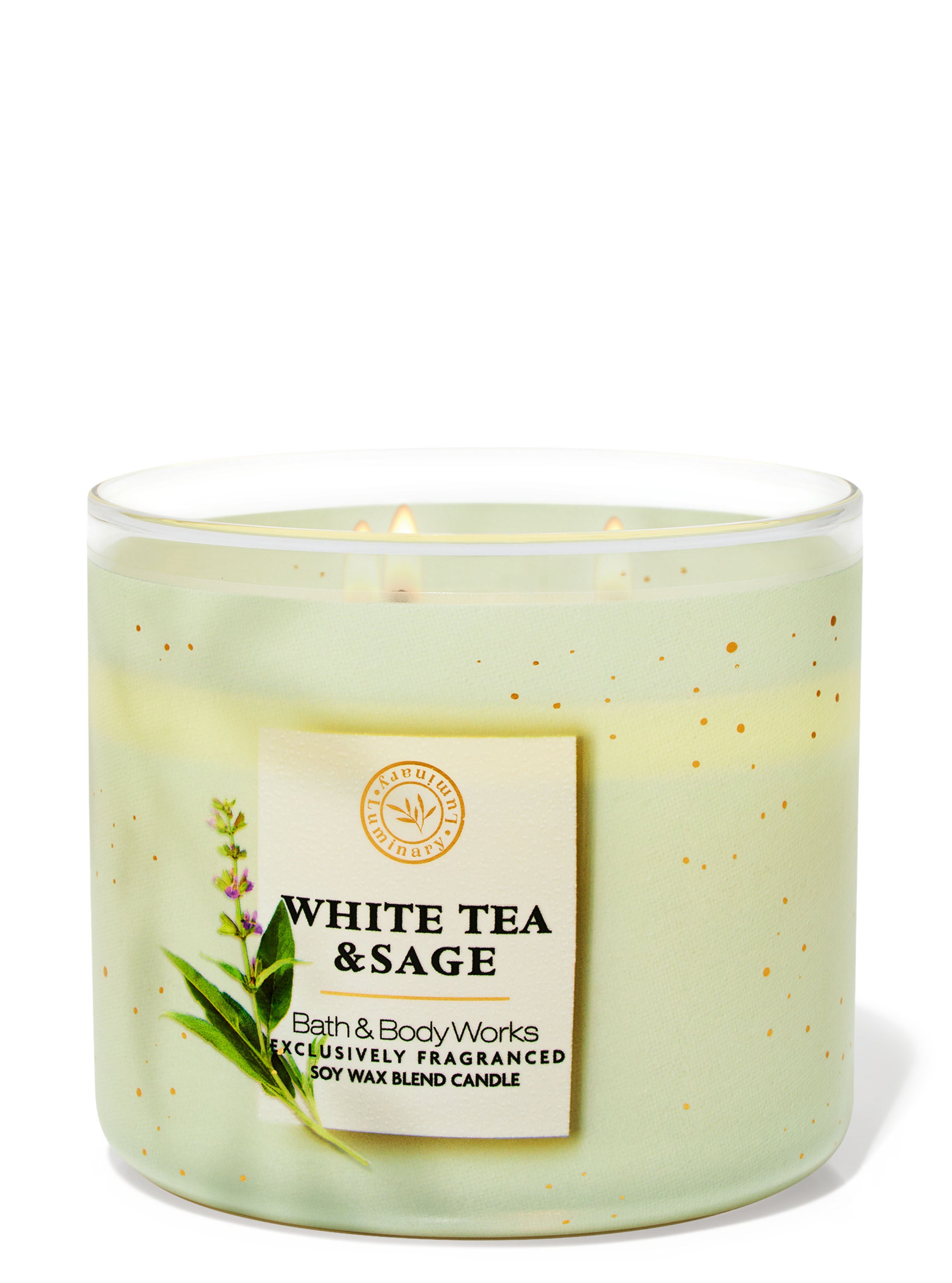 White Tea & Sage 3-Wick Candle