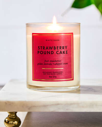 Strawberry Pound Cake Single Wick Candle