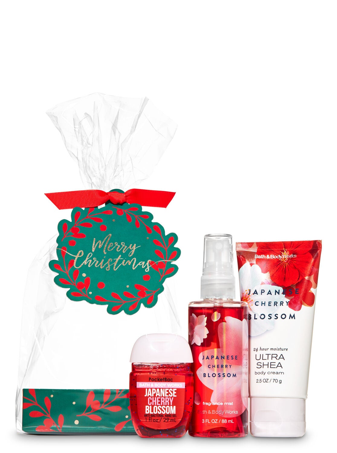 Japanese Cherry Blossom Merry Christmas Mini Gift Set - Bath And Body Works