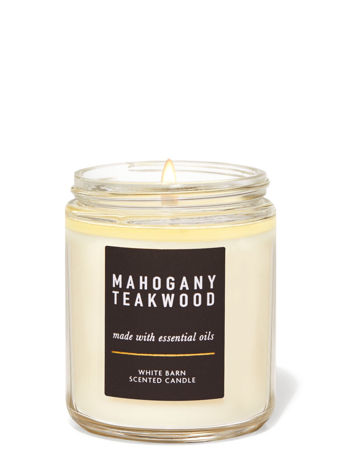 Mahogany Teakwood Single Wick Candle Bath Body Works