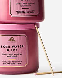 Rose Water & Ivy 3-Wick Candle