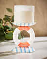 Ring Buoy Pedestal 3-Wick Candle Holder