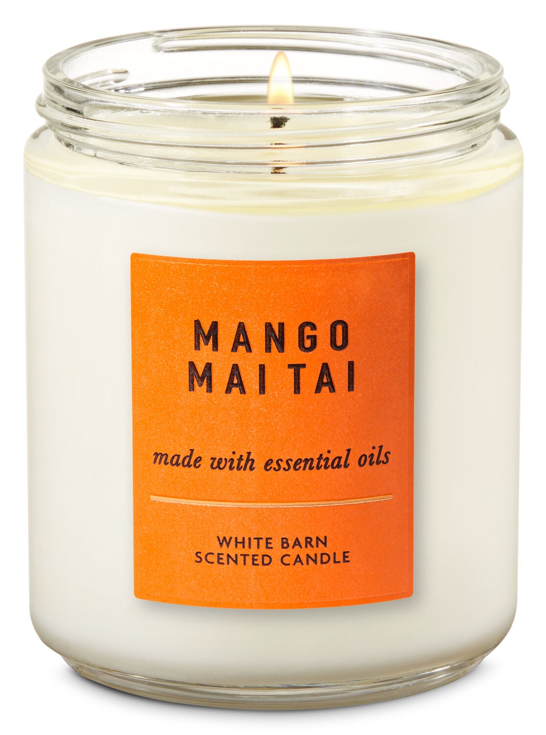 Mango Mai Tai Single Wick Candle - Bath And Body Works