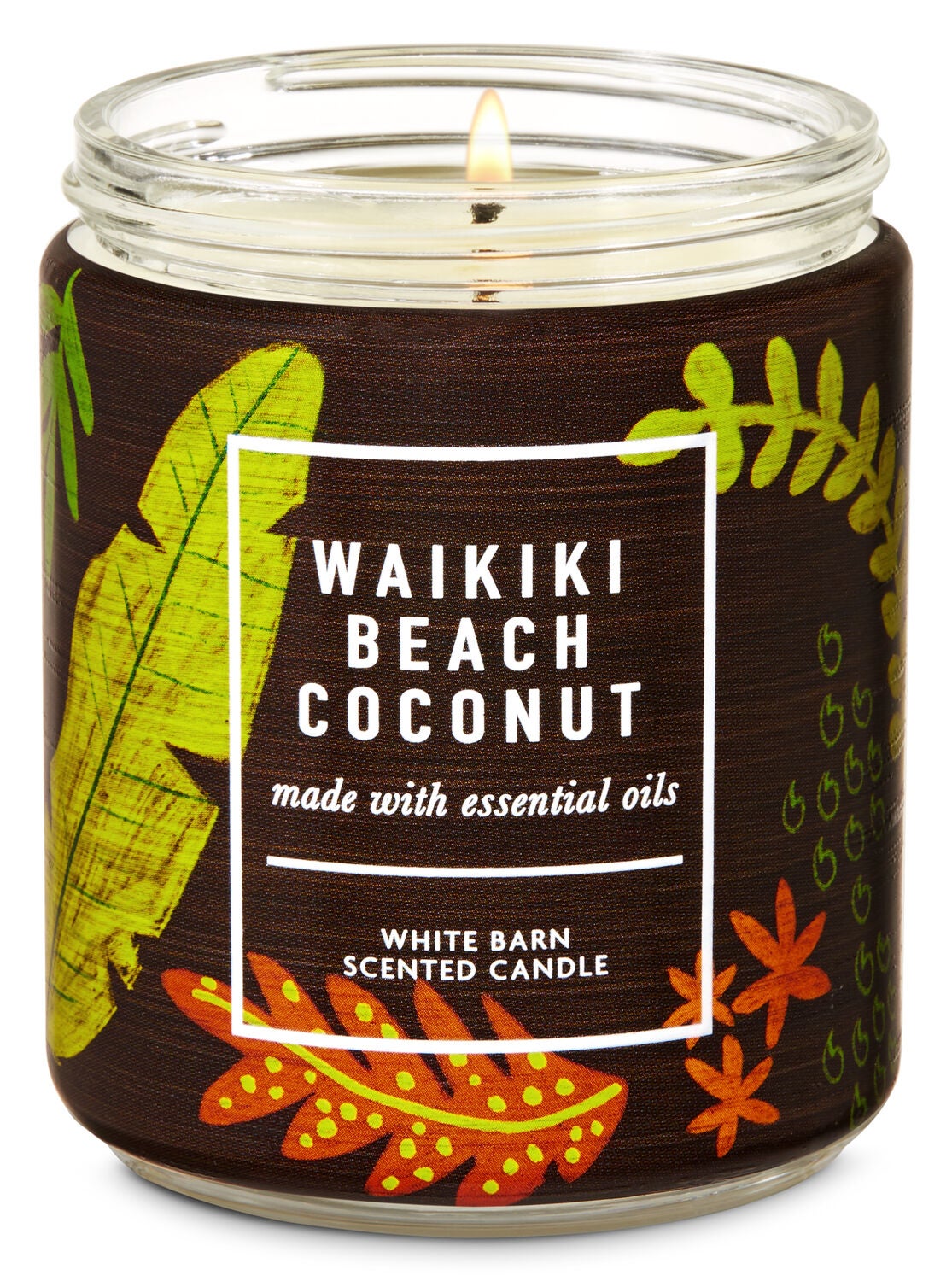 Waikiki Beach Coconut Single Wick Candle - Bath And Body Works