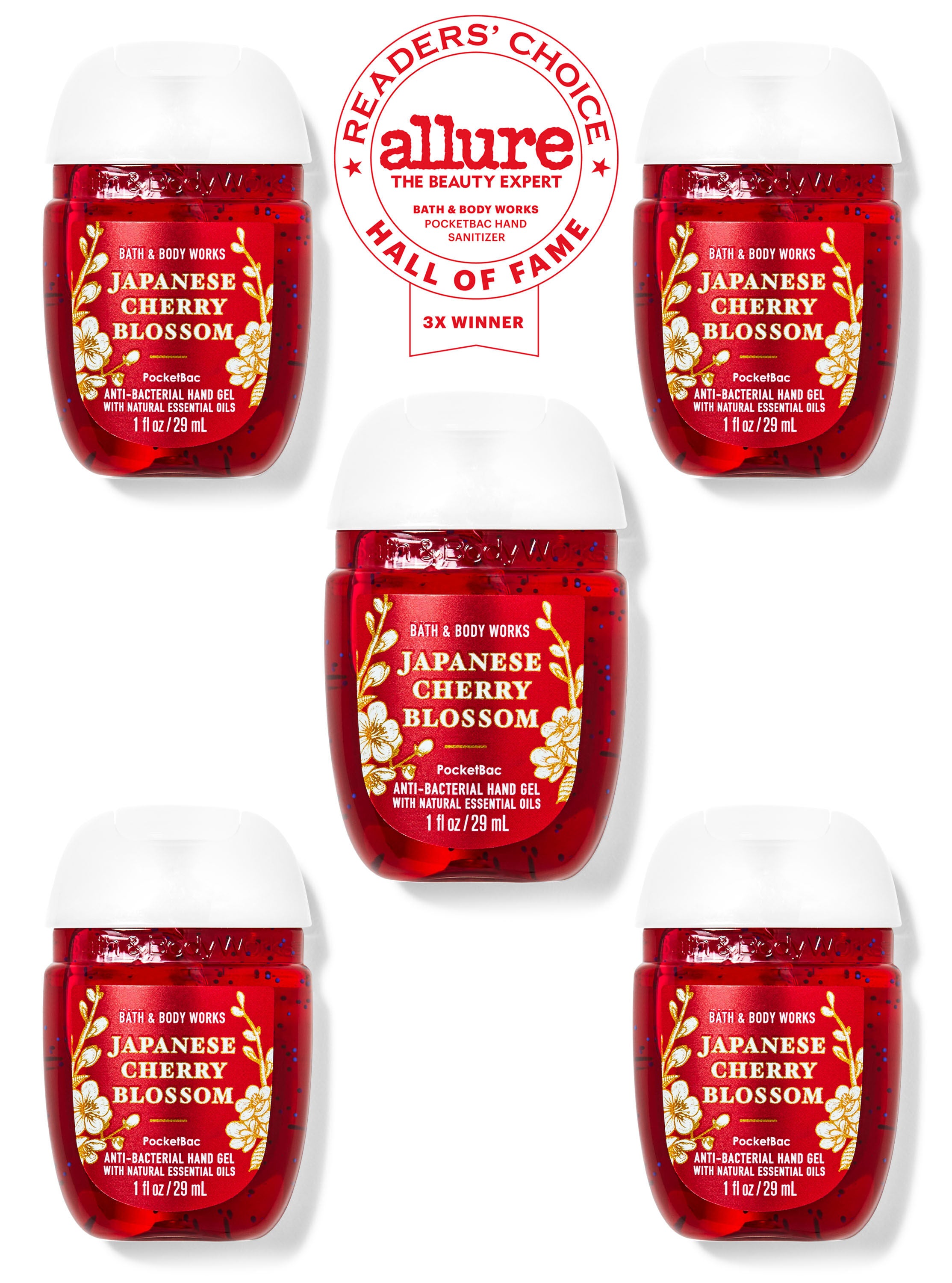 Japanese Cherry Blossom Pocketbac Hand Sanitizer 5-Pack