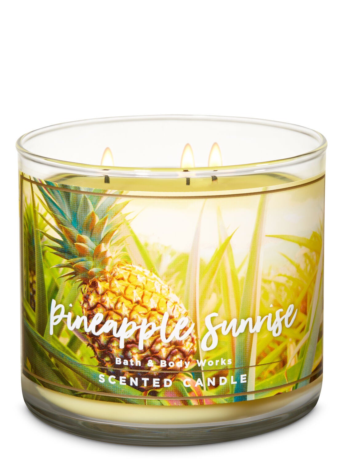 Pineapple Sunrise 3-Wick Candle - Bath And Body Works