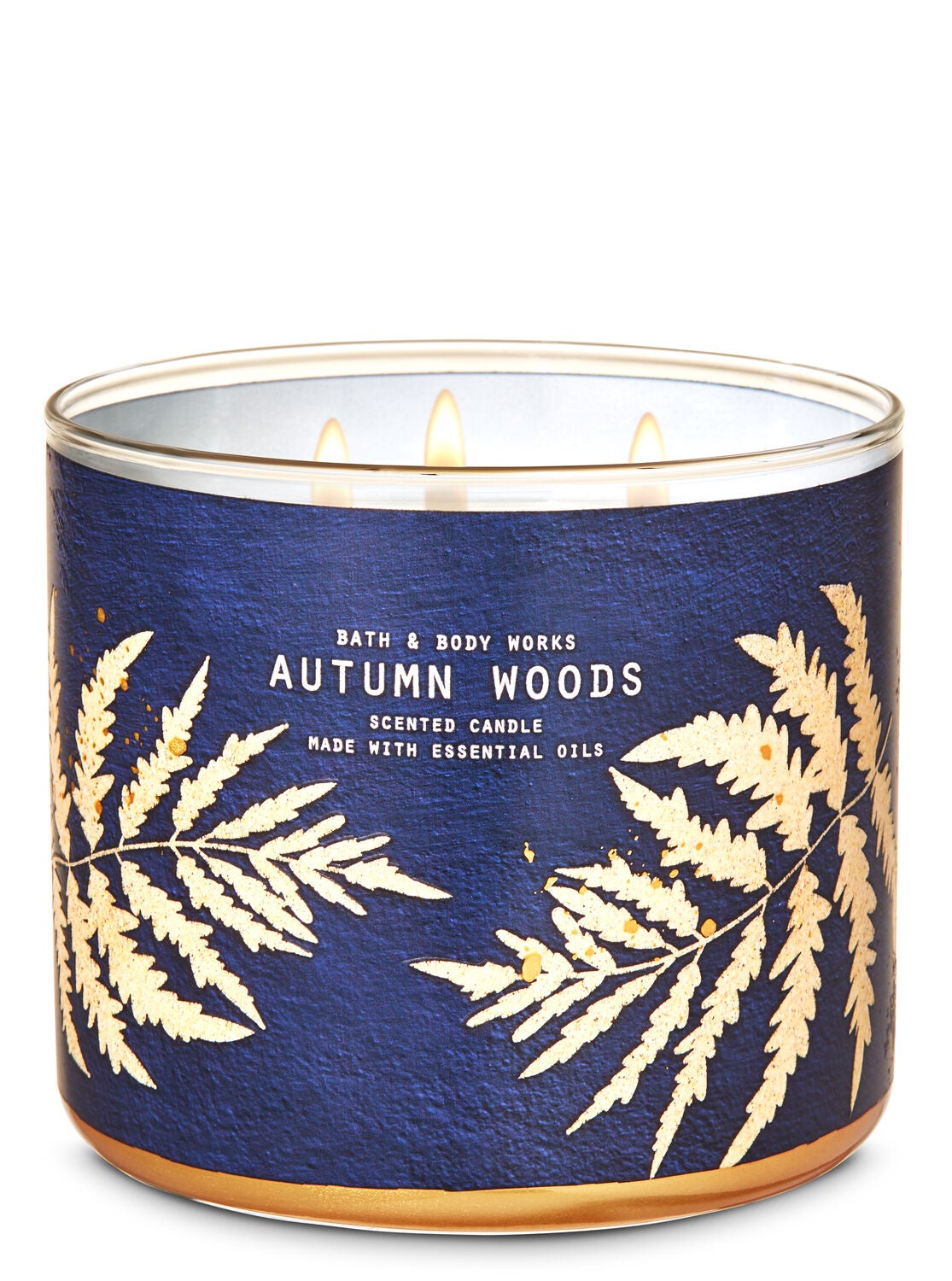 Autumn Woods 3-Wick Candle - Bath And Body Works