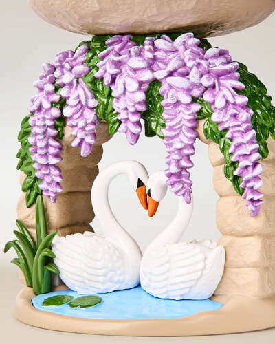 Swan Bridge Pedestal 3-Wick Candle Holder