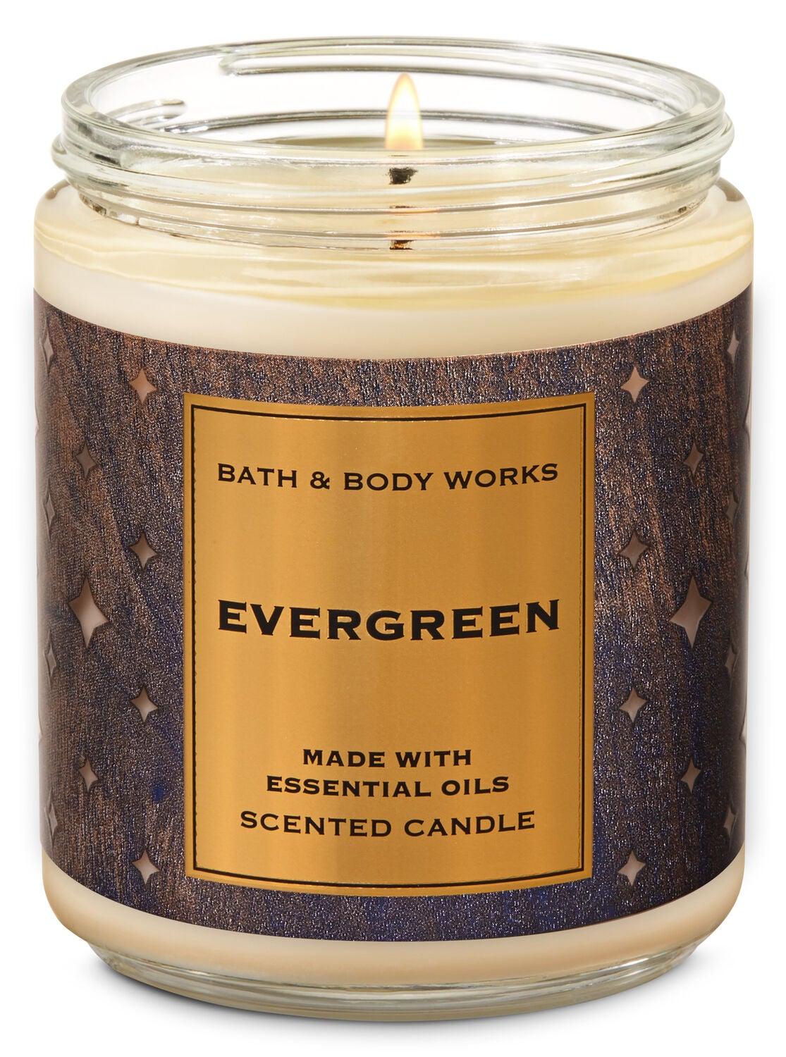 Evergreen Single Wick Candle - Bath And Body Works