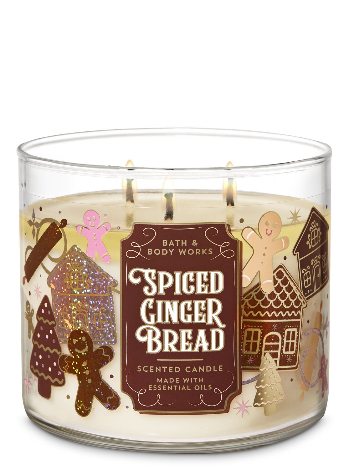 Spiced Gingerbread 3-Wick Candle - Bath And Body Works