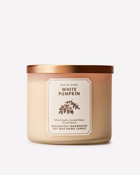 White Pumpkin 3-Wick Candle