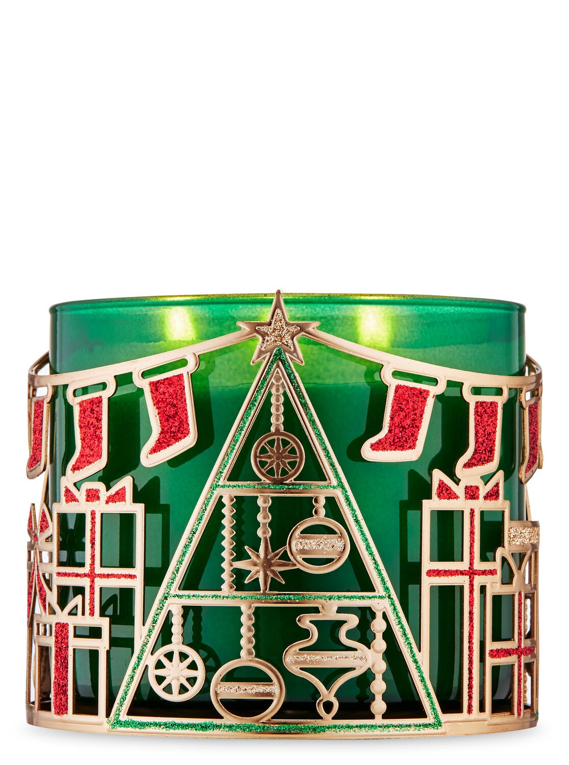 Christmas Scene 3-Wick Candle Holder - Bath And Body Works