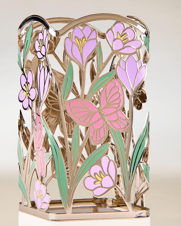 Shimmery Butterflies & Flowers Soap Holder