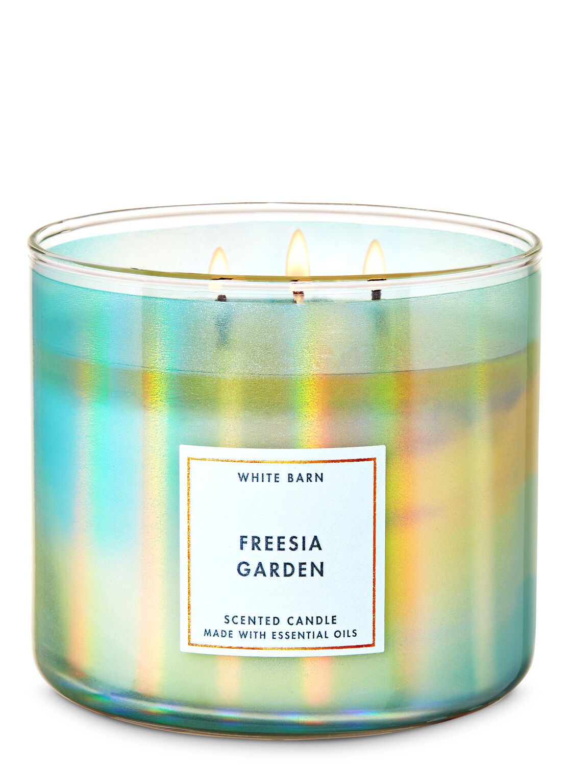 Freesia Garden 3-Wick Candle - Bath And Body Works
