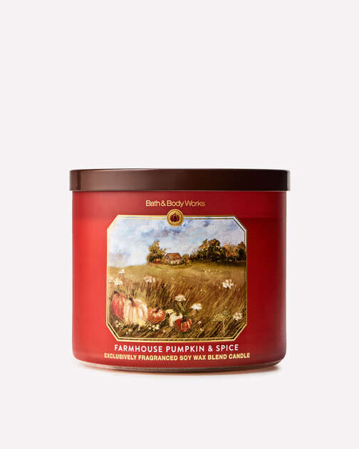Farmhouse Pumpkin & Spice 3-Wick Candle