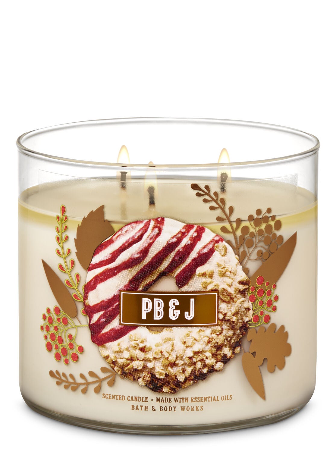 PB & J 3-Wick Candle - Bath And Body Works