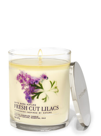 Fresh Cut Lilacs Signature Single Wick Candle | Bath & Body Works