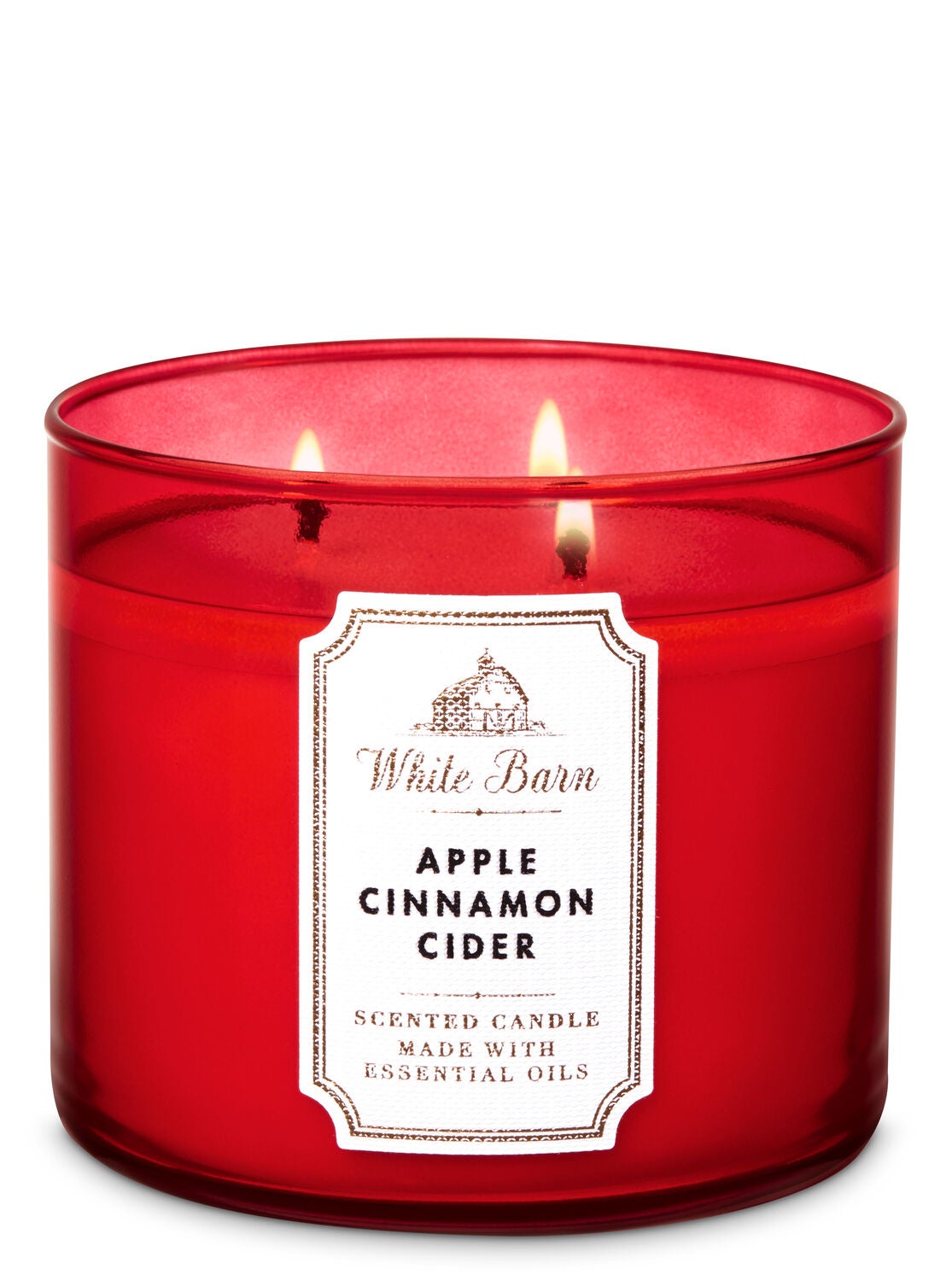Apple Cinnamon Cider 3-Wick Candle - Bath And Body Works