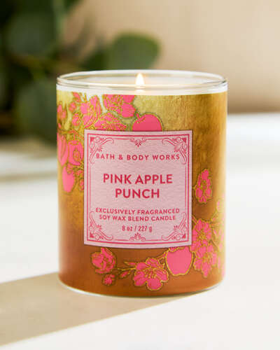 Pink Apple Punch Single Wick Candle