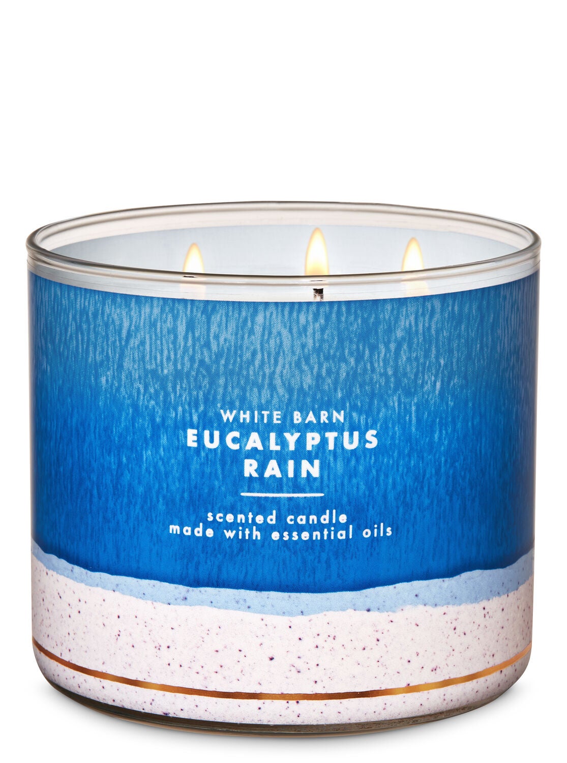 White Barn Eucalyptus Rain 3-Wick Candle - Bath And Body Works