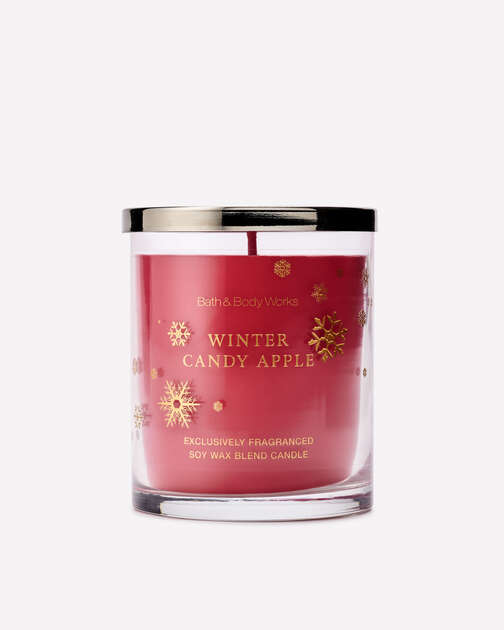 Winter Candy Apple Single Wick Candle