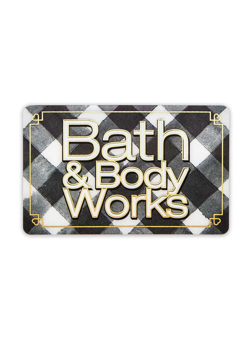 Black & White Gingham Gift Card