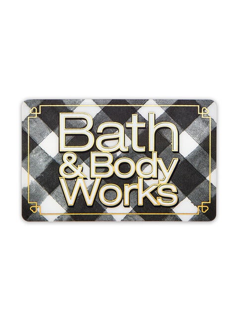 Black & White Gingham Gift Card