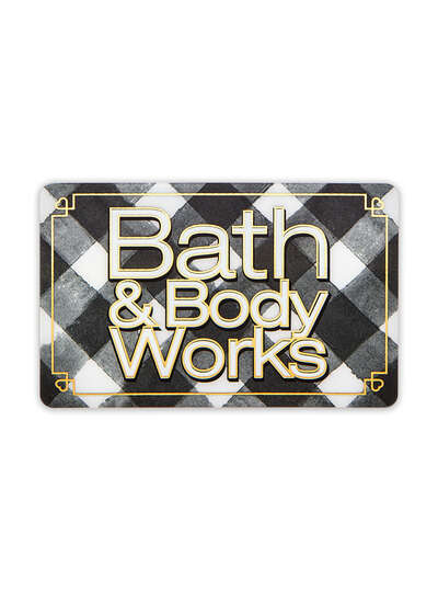 Black & White Gingham Gift Card