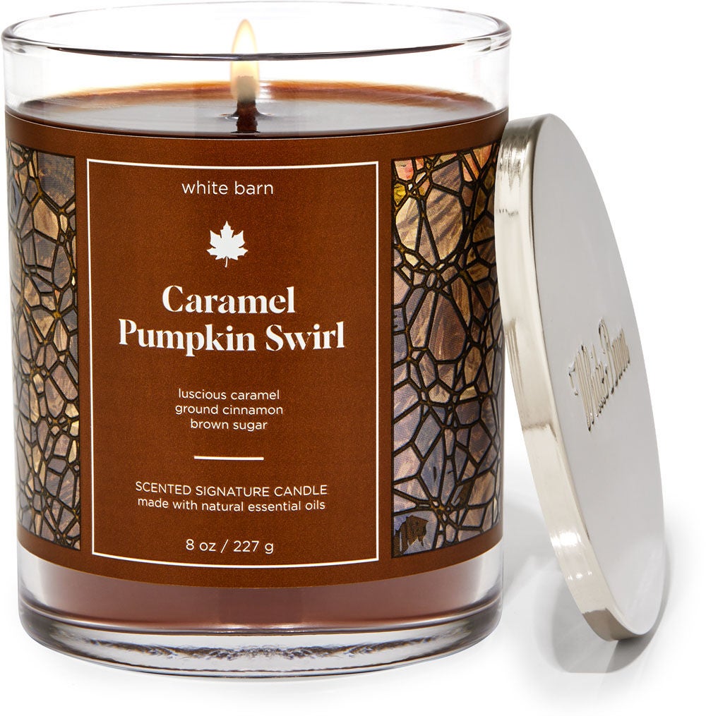 Caramel Pumpkin Swirl Signature Single Wick Candle
