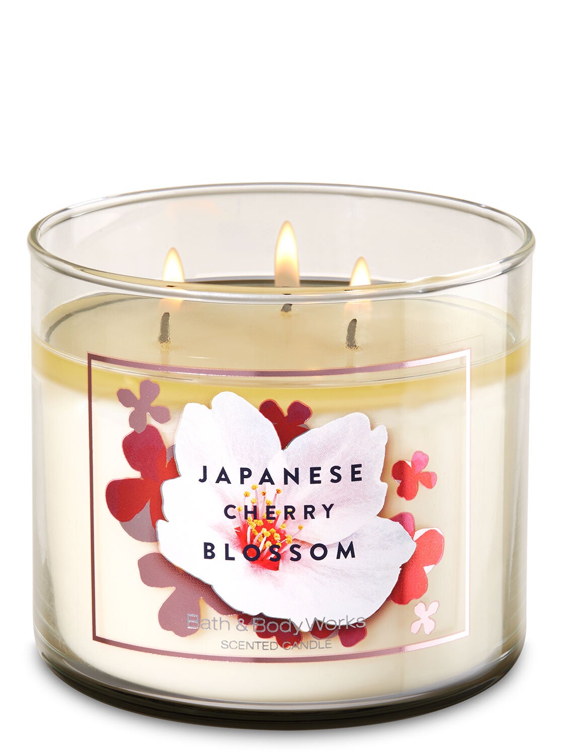 White Barn Japanese Cherry Blossom 3-Wick Candle - Bath And Body Works