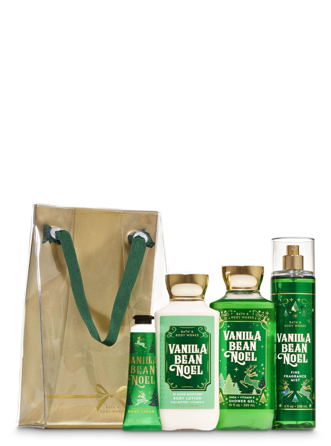 Vanilla Bean Noel Gift Bag Set - Bath And Body Works