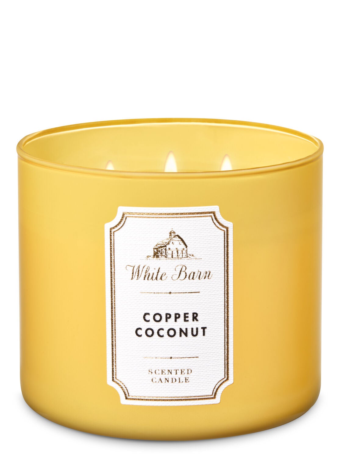 White Barn Copper Coconut 3-Wick Candle - Bath And Body Works